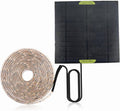 Solar Powered Grow Lights 16.4ft Full Spectrum Plant Light Strip with Panel for Garden Greenhouse