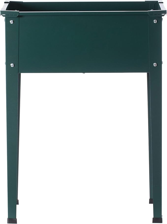 Gardenised Green Freestanding Raised Garden Bed Rectangular Flower PlanterQI003908G