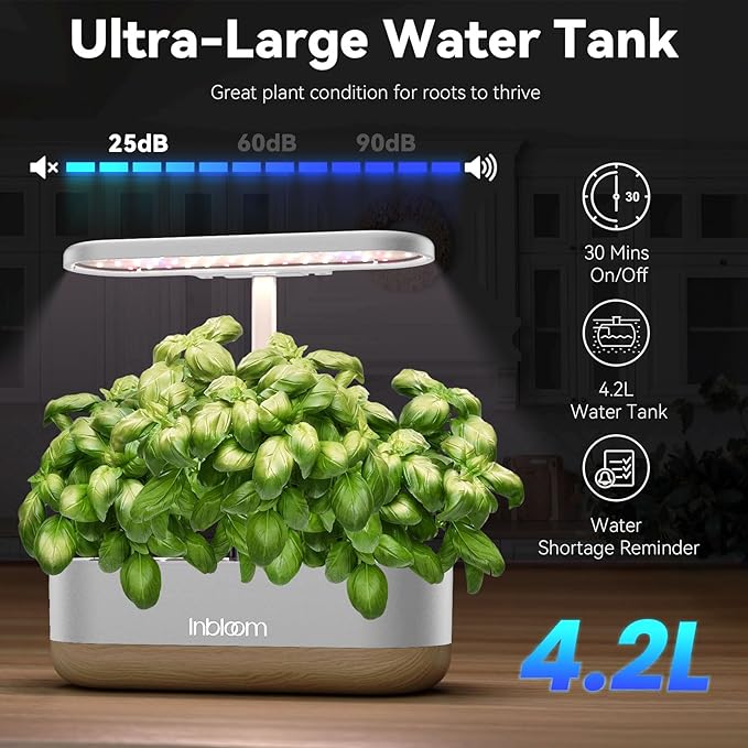 inbloom Hydroponics Growing System 12 Pods and Vibrant Wildflower &amp Fruit Mixd Seed Pod Kit