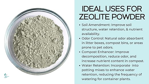 5 Pounds Clinoptilolite Zeolite Soil Conditioner Milled Fertilizer Powder