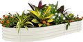 Garvee Galvanized Raised Garden Bed Outdoor 10x4x1.5 ft Metal Planter Box for Flowers Vegetables Rust-Resistant Raised Garden Beds for Gardening Easy Assembly Outdoor Garden Box &amp Planters Bei