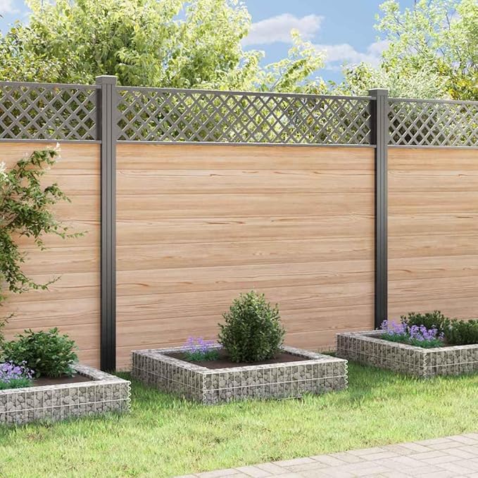 Gabion Raised Bed 39.4x39.4x7.9 in Square Galvanized Steel Planter Rustic Garden Box for Patio Balcony Vegetable Patch Outdoor Decor