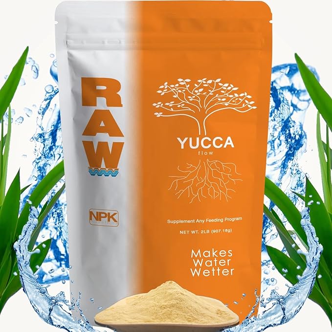 RAW Yucca Flow Water-Soluble Soil Amendment 2lbs – Promotes Water and Nutrient Absorption in Soil