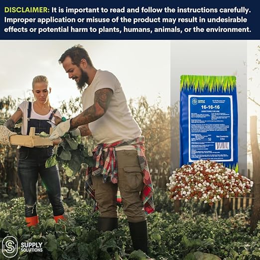 Supply Solutions 16-16-16 Complete Lawn &amp Garden All Purpose Granular Fertilizer - The Ultimate Plant Food for Lush Greenery &amp Vibrant Blooms - for All Plants Vegetables Fruits and Berries