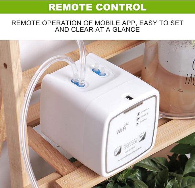 Drip Irrigation Kit WiFi Automatic Plant Waterer Automatic Watering System for Potted Plants Remote Control Plant Watering Device Automatic Drip Irrigation Kit for Outdoor Garden