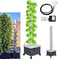Hydroponic Tower Garden Hydroponic Crops Used for Indoor Herbs Fruits and Vegetables 15 Layer Hydroponic Tower 45 Plant Sites with Moisturizing Pump