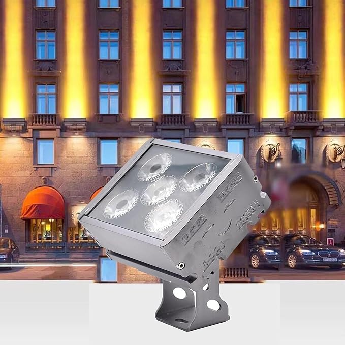 LED Square Floodlight - Outdoor Rectangle Spotlight Waterproof IP65 Wall Washer Beam Light for Patio Garden Driveway Landscape Lights(Warm Light15W)