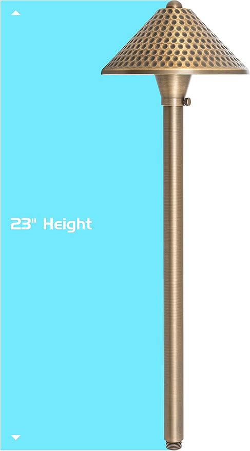 Westgate Lighting LED Area Light- Built-in Integrated LED Outdoor Light - 4 Height of Stem-Solid Brass Antique Bronze Finish Landscape Light- 12V of AC/DC Current (4)