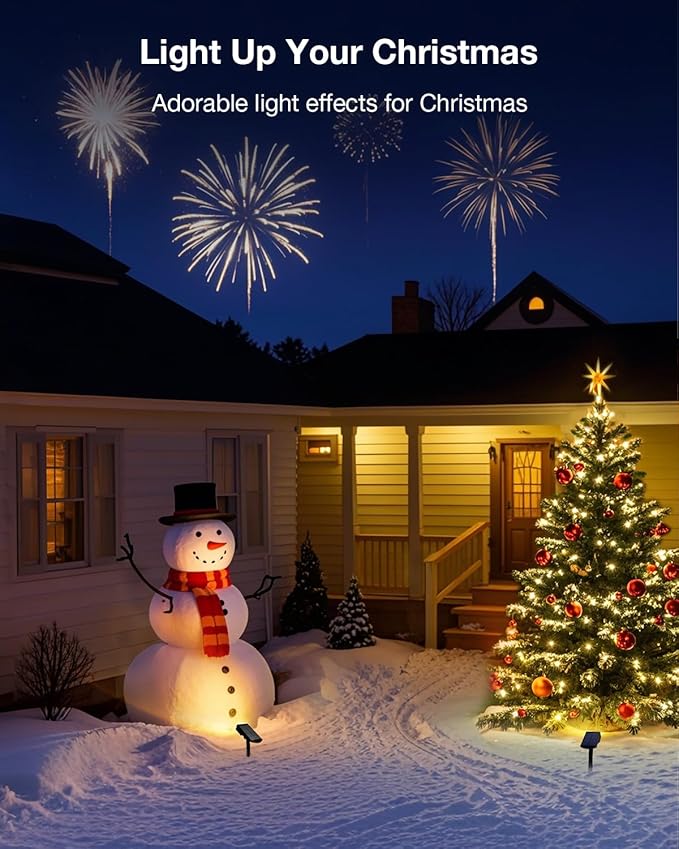Solar Power Spotlight Outdoor Waterproof Landscape LED Accent Lighting for Yard Tree Plants Walls Path Garden Statues Adjustable BrightnessDusk to Dawn Long Lasting 4 Pack Warm White