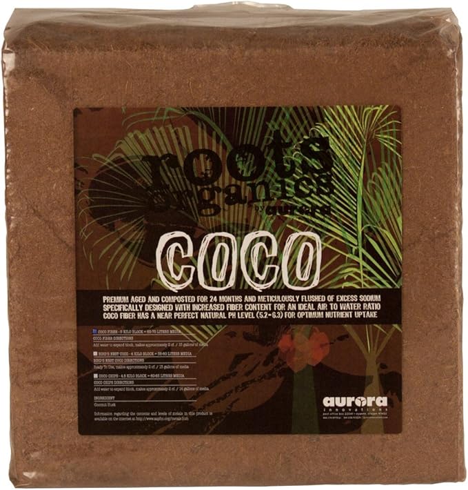 roots organics Coco Fiber 5 Kilo Block