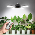SANSI Grow Light for Indoor Plants 80W 8000 Lumen High PPFD Full Spectrum Plant Light with Remote Timer Dimmable E26 Base Folding Wings Grow Light for Middle Large Plants Greenhouse