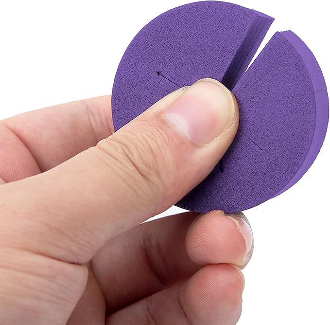 2” Neoprene Foam Inserts for Hydroponics Growing System Clone Machine Propagation Indoor Gardening 100 Pack Purple