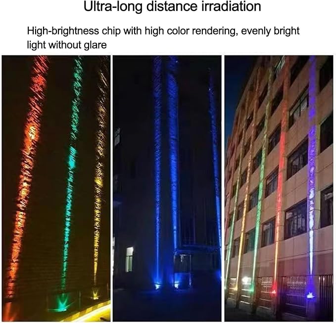 10W LED Spot Lights - Waterproof Outdoor Wall Lamp AC 220V Adjustable Narrow Beam Landscape Light (Red 20W Green 10W)
