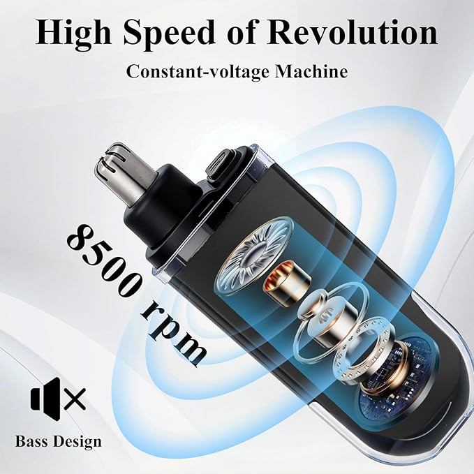 Portable LED Dsiplay Nose and Ear Trimmer Clipper for Men Women2026 Professional Nose Hair Trimmer with Powerful Motor and Dual-Edge Blades for Smoother Cutting Mini Travel Size