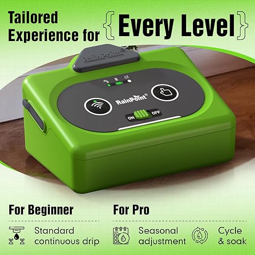 RAINPOINT Direct WiFi Automatic Plant Waterer SystemAPP Control WiFi-Enable Smart Indoor Drip Irrigation KitRechargeable Battery Backup Local Storage Push&ampEmail Notification Water 10-15 Plants
