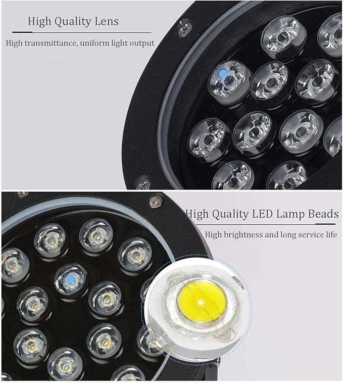 Led Beam Light Outdoor Waterproof Long-Range Spotlight AC85-265V Rotation Led Light Projection Light(Green36W(AC 85-265V))