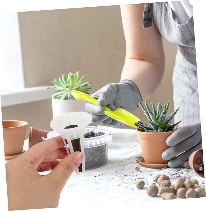BESPORTBLE Hydroponics Plant Growing Kit with Transparent Humidity Domes and Reusable Plant Baskets for Indoor Gardening Set with Seedling Sponges and Labels