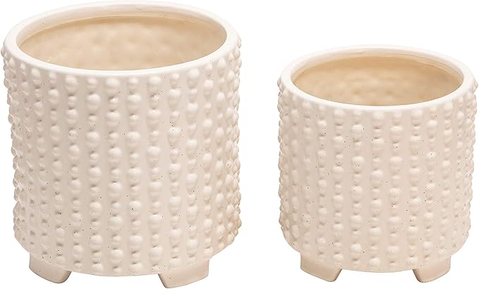 Generic S2 68 Footed PLANTERS W DOTS White