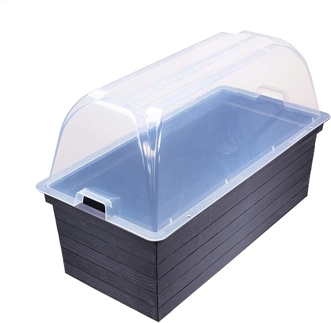 Exaco 645140/1 Balcony Raised Bed Planter and Protective Cover Anthracite