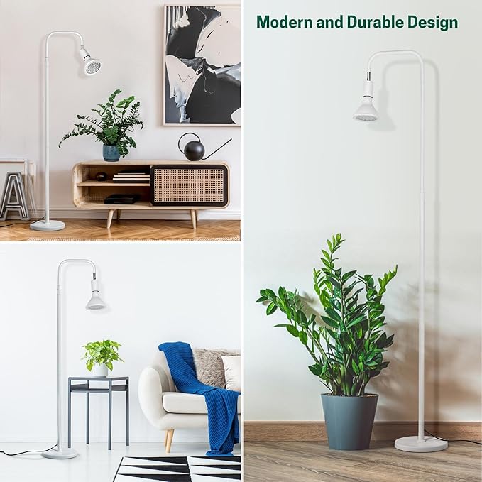Sol-Leaf Premium LED Grow Lights: Adjustable Full Spectrum Remote Control Auto On/Off Timer Dimmable Swivel Head Height Extendable Stand - Ideal for Indoor Flower Growth Birthday Gift.
