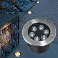Outdoor Ground Light LED Buried Lights IP66 Waterproof Embedded Underground Light AC85-110V for Garden Yard Patio Pathway Driveway Walkway Landscape Lighting