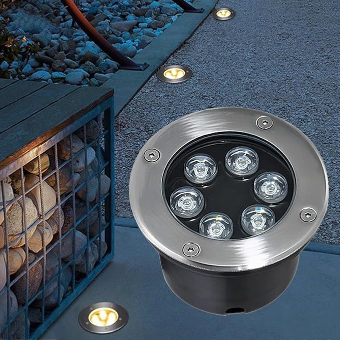 Outdoor Ground Light LED s IP66 Waterproof Embedded Underground Light AC85-265V for Garden Yard Patio Pathway Driveway Walkway Landscape Lighting