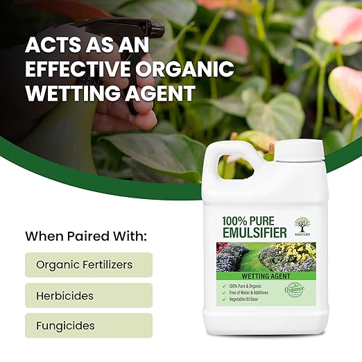 Nature’s Will Pure Organic Emulsifier - 100% Pure Natural Wetting Agent | Vegetable Oil Base | Premium Quality (32 oz)