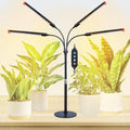 4Head Tabletop Grow Lights for Indoor Plants Seed Starting Bonsai 4/8/12/16/20H Timer 36 Watt Power Draw NO Need Adapter Bright and Big Coverage Best Gift for Plants Lover