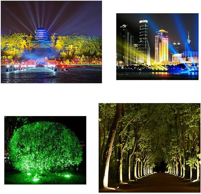 12V/24V Outdoor Spotlight - LED Landscape Light LED Flood Light IP65 Waterproof Color-Changing Tree Engineering Garden Spotlight for Yard Lawn Garden Pathway Lighting(Blue6W (DC24V))