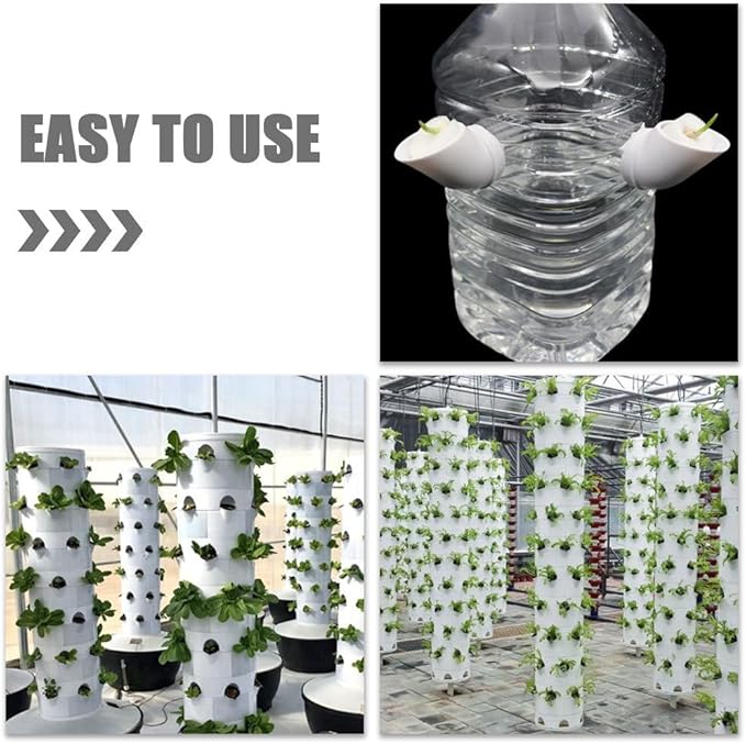 Hydroponic Planting Cups 12-Pack with Reusable Sponges for Indoor and Balcony Vertical Gardening Soilless Cultivation System Accessories for Growing Vegetables and Herbs