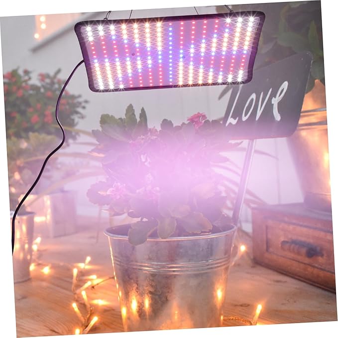 1set Dimmable Led Hanging Grow Light for Indoor Plants Led Plant Growth Lamp Chain Red Orange White Light Compatible for Home Gardening