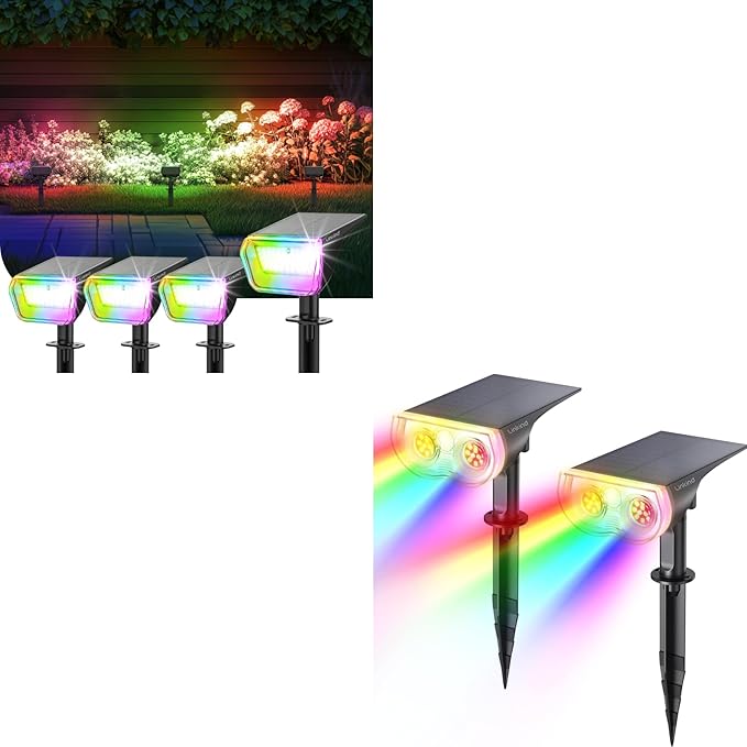 Linkind 4 Pack RGB Color Changing Spotlights SP004 &amp 2 Pack RGB Spotlight StarRay