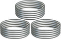 3PCS 3x3x1FT Galvanized Raised Garden Bed KitVegetable Boxes-Round Metal Flower BoxLarge Planter Raised Beds Outdoor Garden for PlantingFruitHerb-Silver