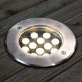 LED Landscape Light - Outdoor Buried Lights 220V Recessed LED Spotlights IP67 Outdoor Waterproof Embedded Underground Spotlights Ground Garden Courtyard Lights(Yellow15W)