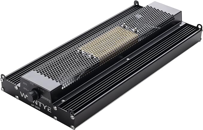 LED Grow Lights High-Red Photons Full Spectrum Grow Lights for Indoor Plants 120W Daisy Chain and Dimmable Function Plant Lights with UV Greenhouse Waterproof Grow Light (GF1200D)