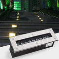 Led Spot Lights - Outdoor Buried Lights Ultra-Thin Recessed Patio Floor Light IP67 Waterproof Decorate Long Strip Landscape Lights for Outdoor Sidewalk GarYellow-24w