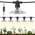 Espird Outdoor LED Grow Lights for Greenhouse 6-Light Waterproof String Grow Light Full Spectrum LED Plant Grow Light Lamp Waterproof Greenhouse Grow Lights for Seedling Veg Flower