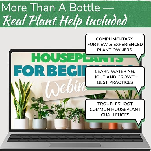 Indoor Plant Food by Houseplant Resource Center - Organic Liquid Fertilizer for Pothos Peace Lily Monstera Cactus and More - 8 oz
