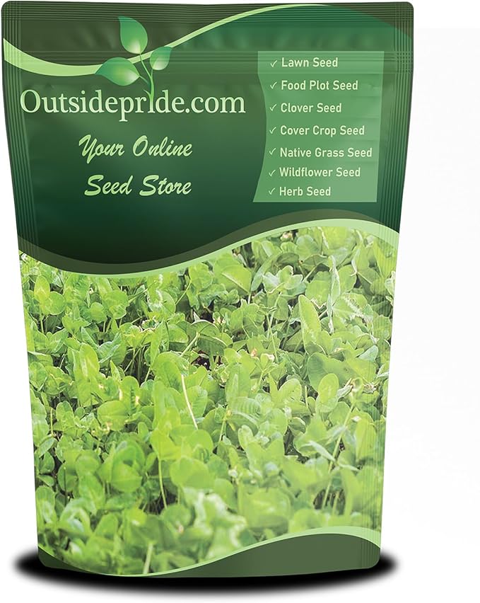 Outsidepride Perennial Clover King Seed Mix - 10 lbs Nitrocoated Inoculated Heat &amp Cold Tolerant Alfalfa-Enhanced Food Plot Seeds for Deer &amp Wildlife Ideal for Spring Summer &amp Winter