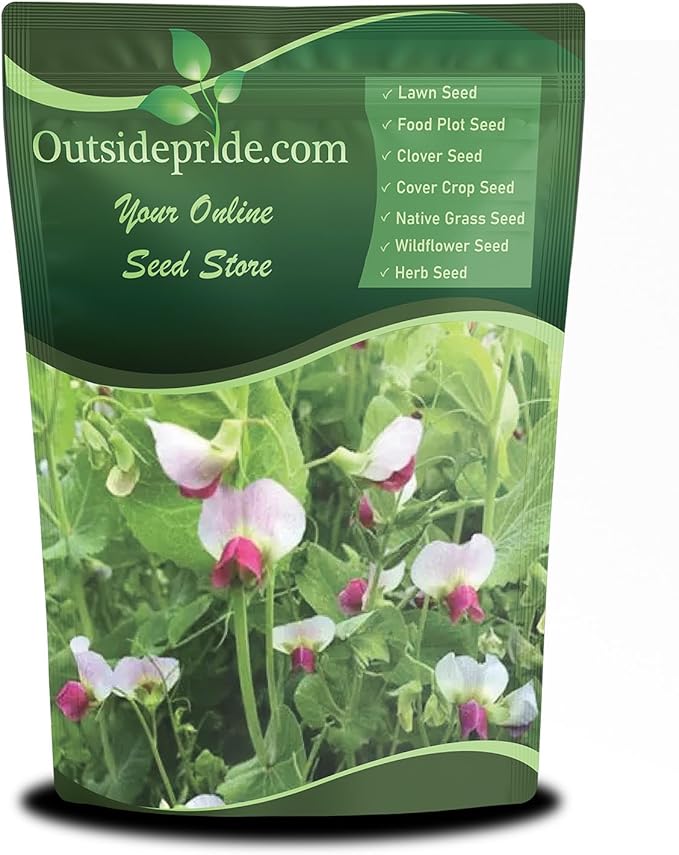 Outsidepride Austrian Winter Peas Seeds for Planting – 50 lbs Bag (Cool-Season Cover Crop High-Protein Deer Food Plot Seed) Field Peas Cover Crop Seeds Spring Mix for Soil Health &amp Forage