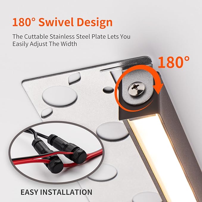 mirrea 7 Outdoor Hardscape Lighting Low Voltage Retaining Wall Lights Step Lights 12V 2W LED 2700K Warm White Pack of 8