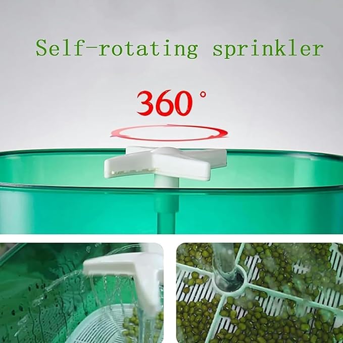 Automatic Bean Sprout Machine Intelligent Watering System Food-Grade Pp Material Fast Germination and Planting Multi-Seed Compatible
