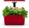 AeroGarden Harvest Lite in Cherry Red Soil-Free Indoor Hydroponic Garden with LED Grow Light for Year-Round Gardening of up to 6 Herbs and Vegetables