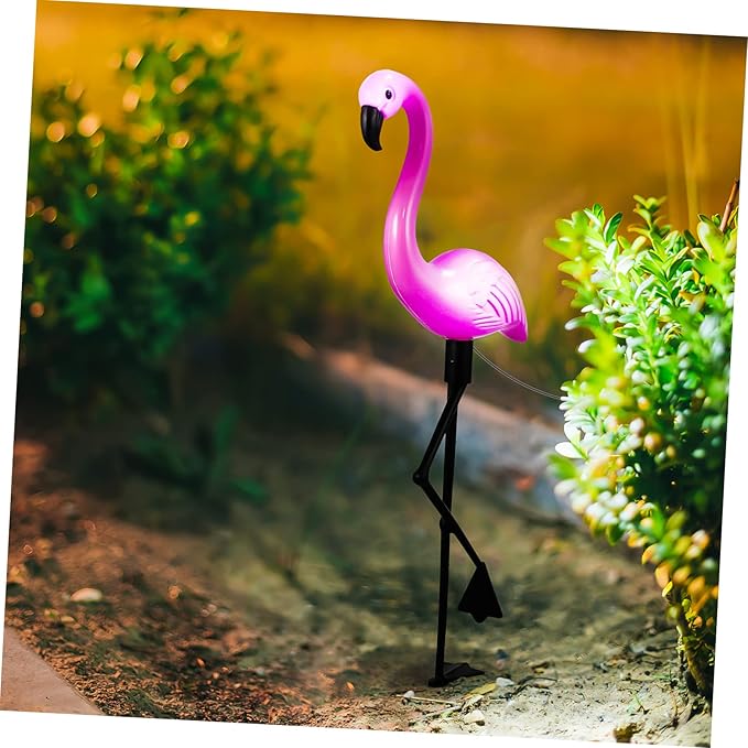 ARTIBETTER Flamingo Pattern Solar Led Ground Spotlight Outdoor Garden Lights for Patio Decor
