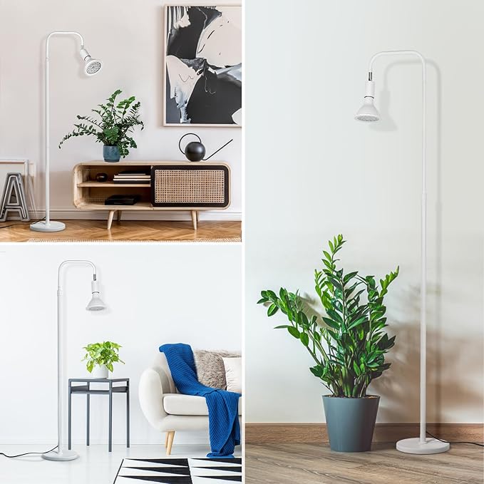 Sol-Leaf Basic Indoor Grow Lamp Set with Bulb and Specially Designed Floor Stand - Enhance Plant Growth and Harvests in Your Indoor Garden. Great Birthday Gift Choice for Her/Him.