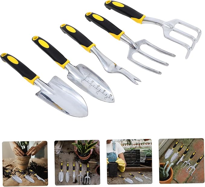 1set Multi-use Garden Tool Set Heavy Duty Plant Shovel Trowel and Fork for Balconies Gardens and Potted Plants for Digging Weeding and Transplanting