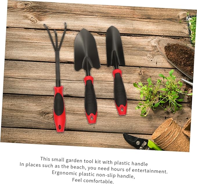 1set Professional Gardening Tool Garden Tools Dual Rubber Grip for Planting Weeding and Boys and Girls Outdoor Gardening Activities
