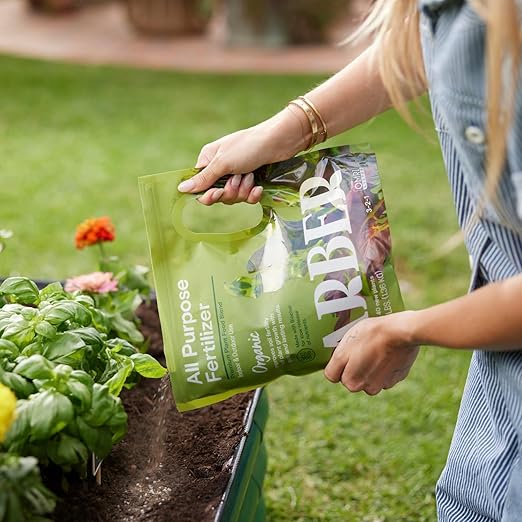 All-Purpose Granular Fertilizer – 4 Pack 4 lb Total | Organic-Based Plant Food for Vegetables Flowers Shrubs &amp Lawn | Slow-Release Nutrients Boost Growth Root Strength &amp Soil Health for Ga