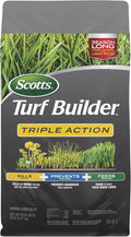 Scotts Turf Builder Triple Action Weed Killer and Preventer Plus Lawn Fertilizer 4000 sq. ft. 20 lbs.