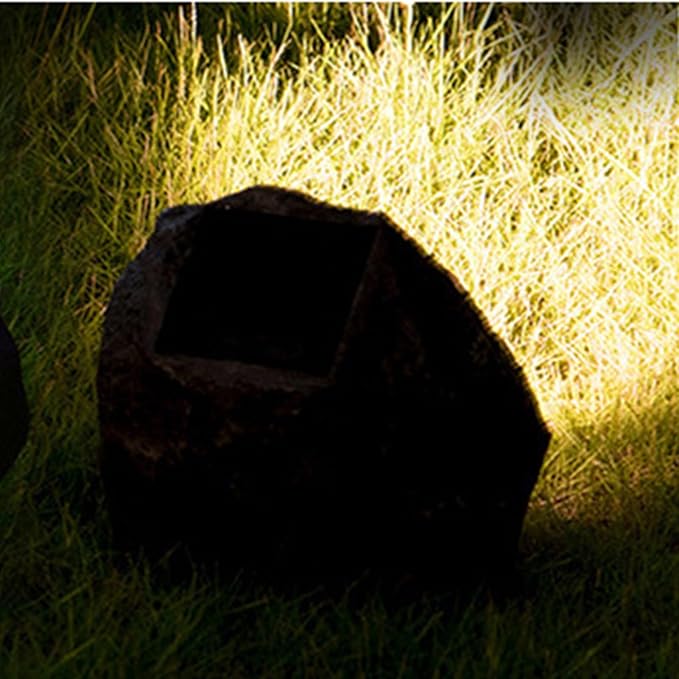 Solar Rock Spot Light – Outdoor Garden Landscape Spotlight | Waterproof Resin Simulated Stone Lamp | LED Lawn Tree Illumination | Solar-Powered Yard Decoration Pathway Accent Lighting
